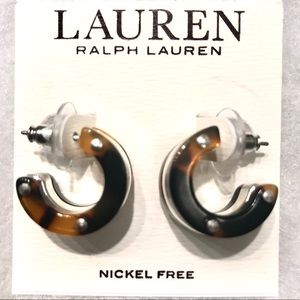 Ralph Lauren tortoise earrings